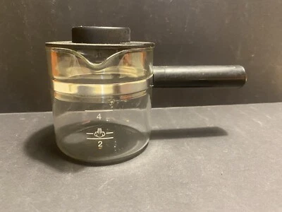 Repuesto para máquina de capuchino/espresso Salton jarra de vidrio de 4 chupitos y tapa negra  Foto 1 de 3