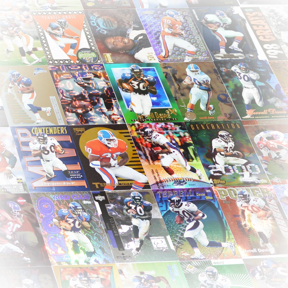 Terrell Davis - Your Choice of Inserts, Oddballs, Parallels, Regular Issue Cards - Image 1 of 1
