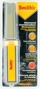 Smiths Coarse/Fine Diamond Combination Sharpener w/Soft Grip Handle 4 In DCS4 - Picture 1 of 1