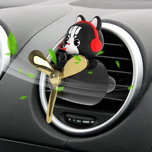 Car Air Freshener Vent Clip Cartoon Cat Automotive Fragrance Diffuser - Picture 1 of 11