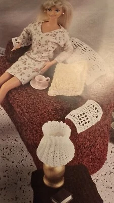 Annie's FASHION Doll CROCHET CLUB PATTERN Contemporary Living Room - Image 1 of 3