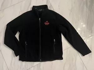 ARBY'S Roast Beef Employee Uniform Jacket Coat Full Zip Black Size M - Picture 1 of 3