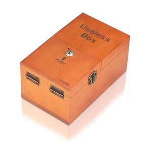 Useless Box with Surprises Wooden Useless Box Fully Assembled Toy for Adults ... - Picture 1 of 8