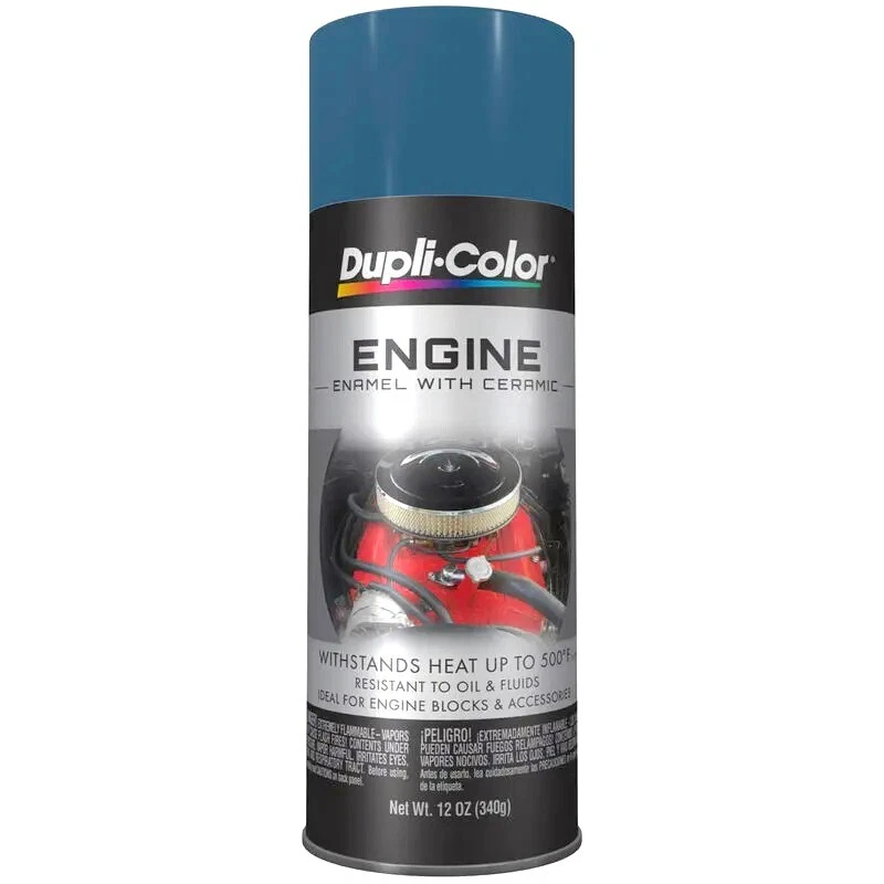Duplicolor DE1609 Engine Enamel Paint w/ Ceramic, Chevrolet Blue Foto 1 de 1