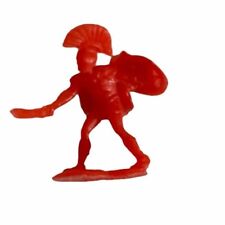 Medieval Roman Army Soldier Knights with Sword Shield Figure Plastic  Red 1 Inch