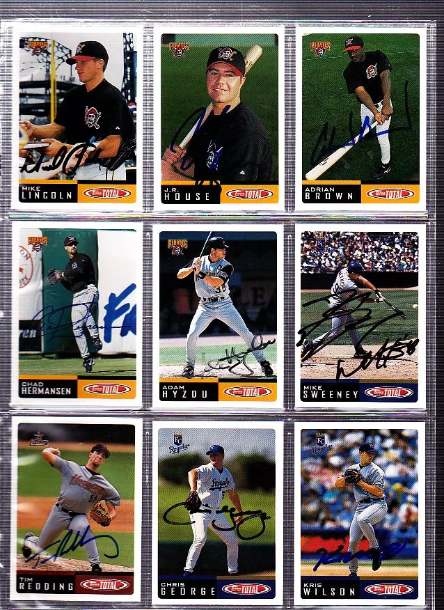 AUTO'D 2002 TOPPS TOTAL BASEBALL #604 CHAD HERMANSEN PIRATES - Image 1 of 1