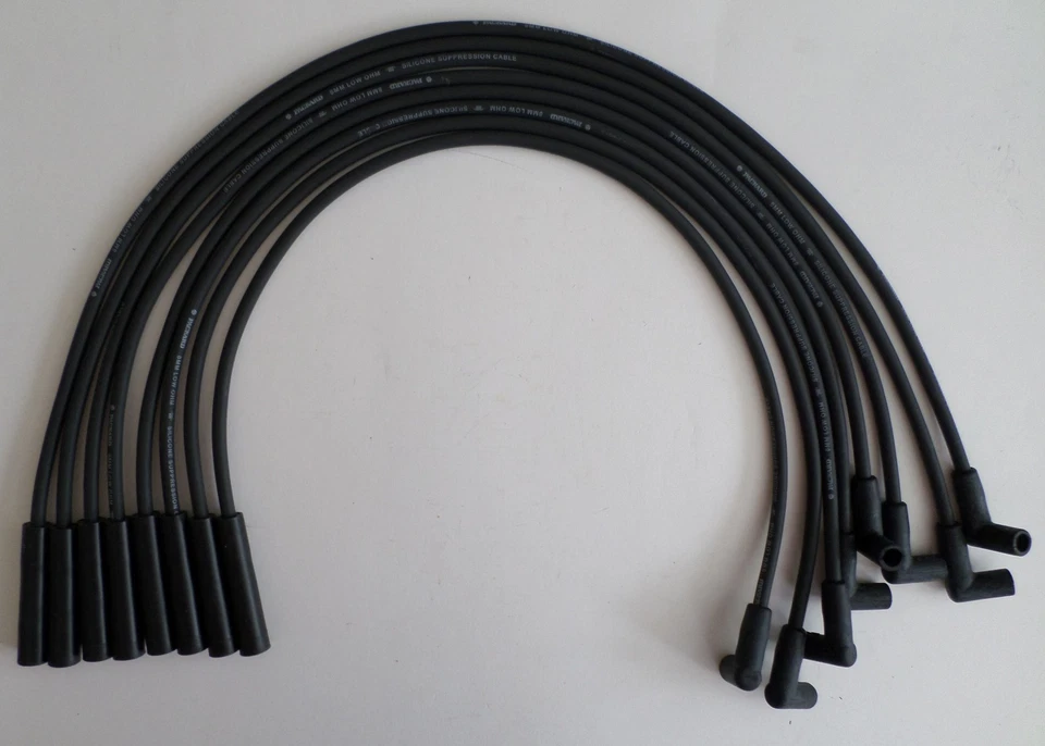 Cables de bujía FORD FE HEI 332,352,360,390,406,427,428 y Big Block negro 8 mm Foto 1 de 1