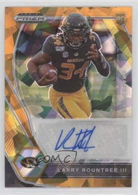 2021 Panini Prizm Draft Picks Orange Ice Larry Rountree III Rookie Auto RC - Image 1 of 2