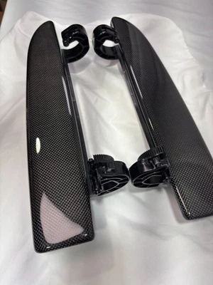 Porsche 911 997 Boxster Cayman 987 Door Armrest Pocket Lid pair in Carbon Fiber - Image 1 of 4