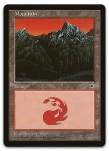 Mountain (Middle Chasm) (NM) Portal POR Magic MTG - Picture 1 of 2