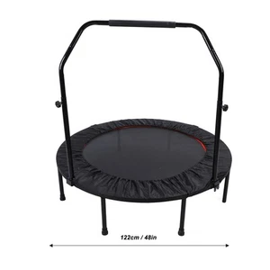48in Foldable Trampoline With Handle Strong Load Stable Support Fitness Rebo PL - Picture 1 of 12