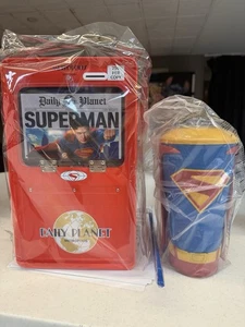 Superman 2025 Amc Newspaper Popcorn Bucket Collectible Cup Superman Topper Comic - Photo 1/4