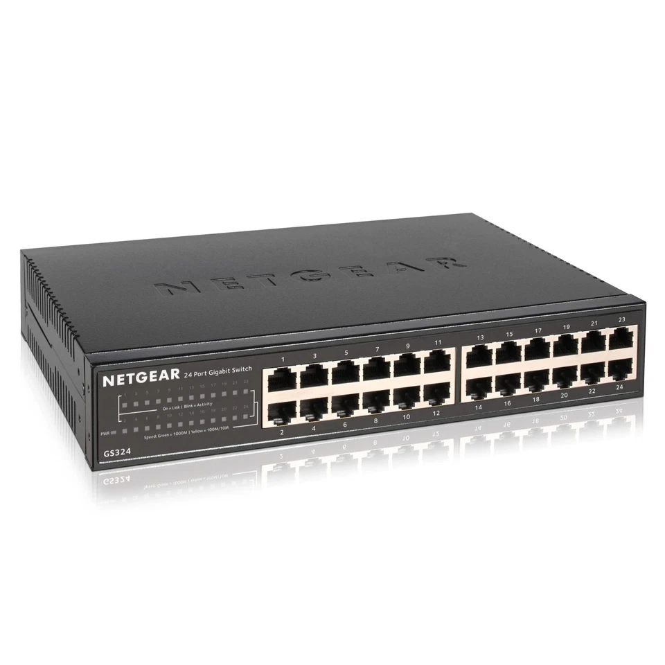 *NEW* NETGEAR GS324 v2 24-Port Gigabit Ethernet Unmanaged Switch - Image 1 of 1
