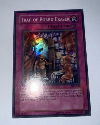 Yugioh Trap of Board Eraser PGD-099 Super Rare Unl Original Print (NM) - Image 1 of 2