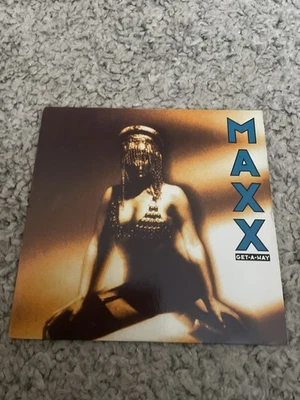 Maxx - Get-A-Way 7” Black Vinyl Single Pulse 8 Records 1994 VG+  - Image 1 of 4