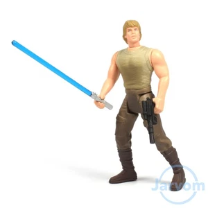 Star Wars 3,75" Power of the Force POTF Luke Dagobah sciabola corta sciolta completa - Foto 1 di 1