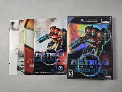 Metroid Prime 2: Echoes (GameCube Nintendo CIB Completo TODOS los insertos) Probado Foto 1 de 4