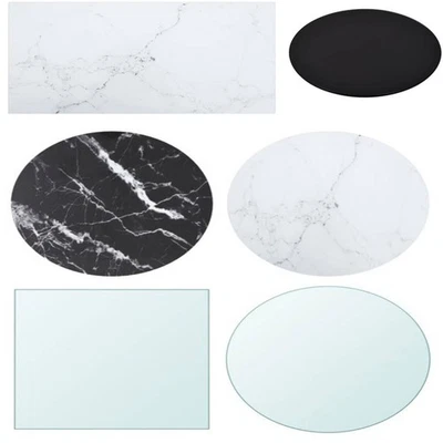 Tischplatte aus gehärtetem Glas rund Glastisch Glas Tisch Glasplatte Glasscheibe - Bild 1 von 4