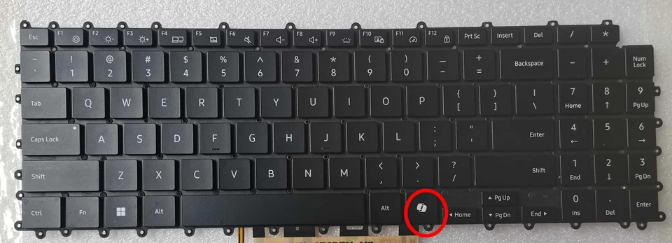 Nuevo para portátil Samsung Galaxy NP960XGL NP960XGL-XG1US teclado EE. UU. tecla AI retroiluminada Foto 1 de 1