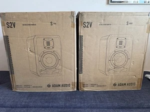Pair - Adam Audio S2V 7 Inch Two-way Active Nearfield Studio Monitor - Boxed - Picture 1 of 22