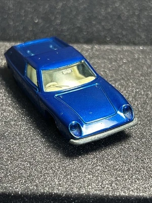 Винтажный синий спичечный коробок серии 1969 Lotus Europa • Lesney Products R164 - Изображение 1 из 4