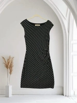 Ann Taylor LOFT Women’s Geo Print Ruched Dress Size Small Jersey Stretch - Image 1 of 4