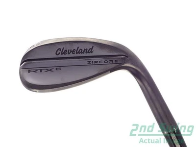 Mint Cleveland RTX 6 ZipCore Black Satin Wedge Lob LW 60° Graphite Wedge Flex Ri - Image 1 of 4