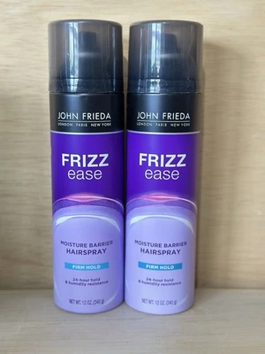 Lote 2-John Frieda Frizz Ease Humedad Barrera Sujeción Firme Spray Laca para el Cabello, 12 OZ Ea Foto 1 de 2