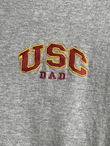 Vintage USC Dad Embroidered T-Shirt Adult Medium Gray - Picture 1 of 7