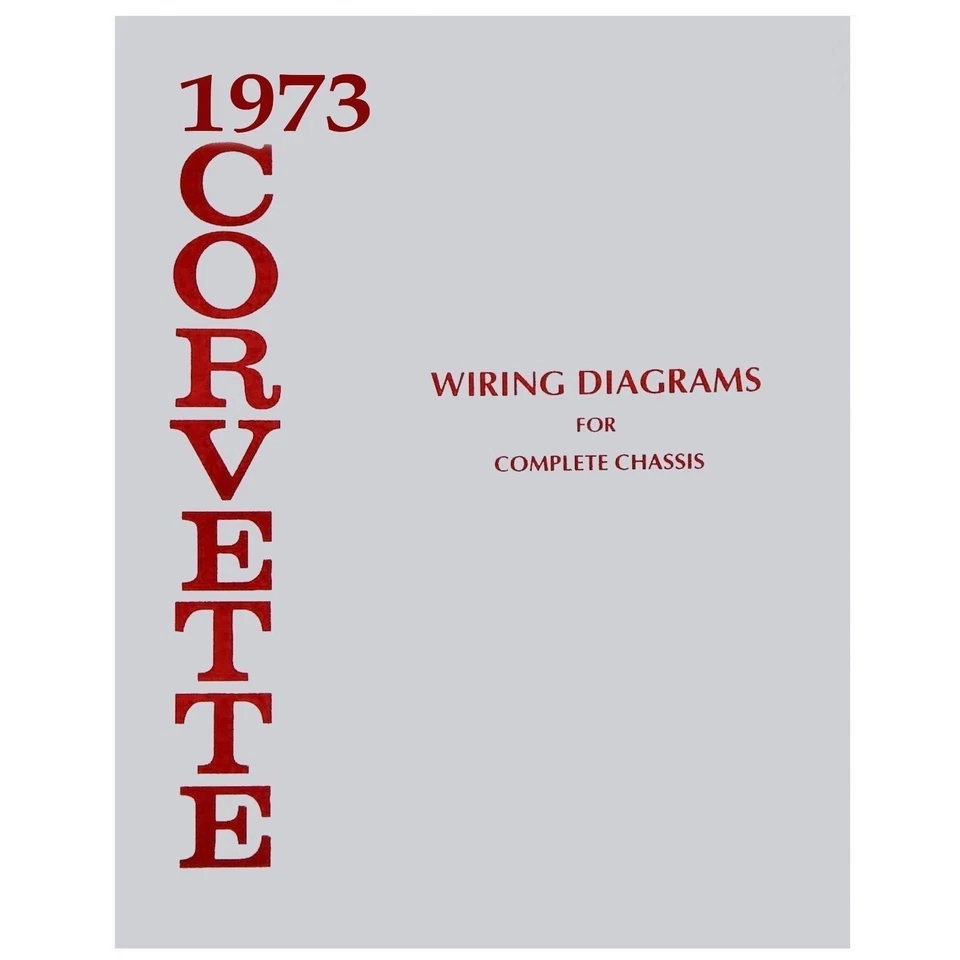 Folleto de diagramas de cableado de chasis Corvette 1973 Foto 1 de 1