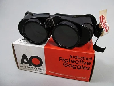 Gafas de soldadura American Optical AO Dura-Weld lentes de vidrio industriales vintage Foto 1 de 4