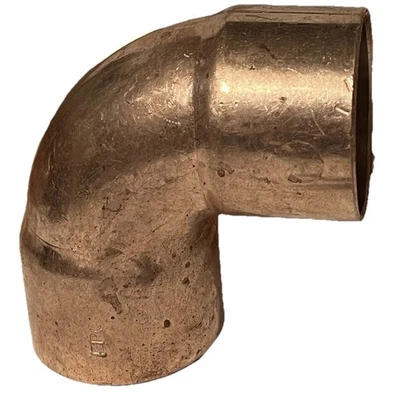 Elkhart 1 1/2" inch 90 Degree elbow Copper Solder Sweat  CxC Lead Free Qty 1 - Image 1 of 4