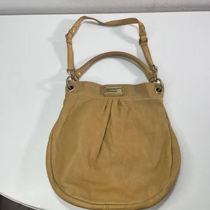 Marc Jacobs Vintage Y2K Mustard Yellow Tote Bag  Leather Shoulder Boho Colorful - Picture 1 of 8