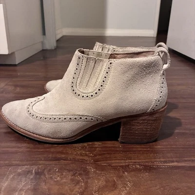 Botines Chelsea occidentales de gamuza marfil Madewell Grayson talla 8 Foto 1 de 4