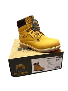 Brahma Mens Defender Waterproof 8" Soft Toe Work Boots SIZE 11XW - NEW STL - Picture 1 of 1