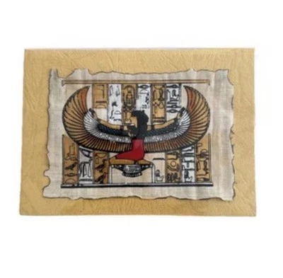 Tarjeta de felicitación egipcia de la diosa papiro real Isis Foto 1 de 3