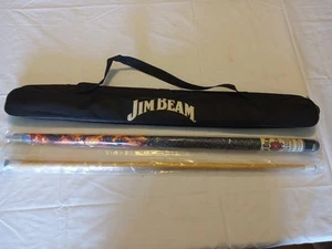 Jim Beam Kentucky Straight Bourbon Whiskey Pool Stick Queue & Etui 57,5" lang schön - Bild 1 von 7
