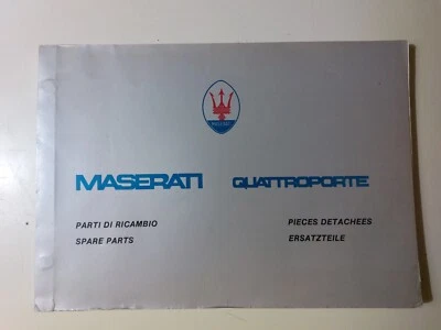 Maserati Quattroporte Catalogo Parti Di Ricambio 1979 - Immagine 1 di 4