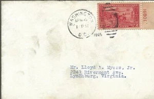 U.S. Scott #618 1925 Lexington Concord First Day Cover (FDC) with Plate Number - Picture 1 of 2