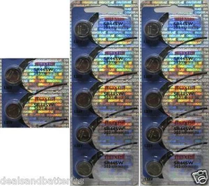 12 Maxell 303 SR44SW Silver Oxide 1.55 V Batteries Hologram Package - Picture 1 of 1