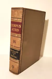 LAW: CORPUS JURIS - NEUTRALITY LAWS TO PARTIDA, Volume 46, Book 1929 - Imagen 1 de 13