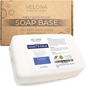 2,5,10,25 LB - GOATS MILK Soap Base by Velona | SLS/SLES free | Melt and Pour - Picture 1 of 36