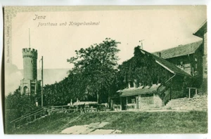 AK Jena,Forsthaus und Krieger-Denkmal um 1904 - Bild 1 von 2