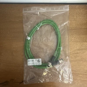 IFM Electronic E21138 Industrial Ethernet Kabel PUR SteckerD-codiert M12-M12 2 Meter - Bild 1 von 3
