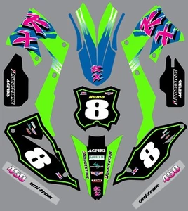 Kit gráfico para Kawasaki KXF450 KX450f KX 450f 2019-2023 - Imagen 1 de 1