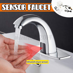 Details about  / Automatic Electronic Hands Free Mixer Sensor Faucet  Bathroom Basin Mixer Taps