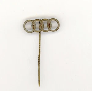 Auto Union / Audi: vintage pin brooch badge. all metal. 1930s? - Picture 1 of 3