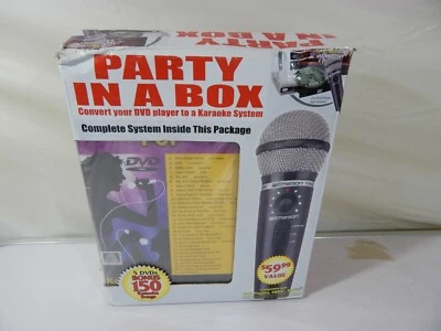 PARTY IN A BOX Karaoke System Compatible with DVD Players and Gaming Systems - Image 1 of 4