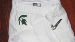 Nike Michigan State BCS FÚTBOL PLAYOFF PANTALONES BLANCO NUEVO RARO 34 - Imagen 1 de 6