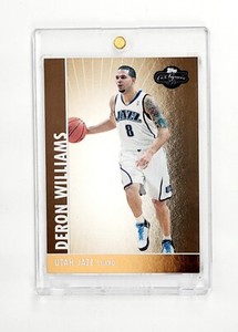 BRONZE #/ED FOIL 2008-09 Topps Co-Signers Jazz Basketball #28 Deron Williams MNT